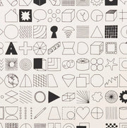 100 Things Wallcovering by Makelike - Black on White