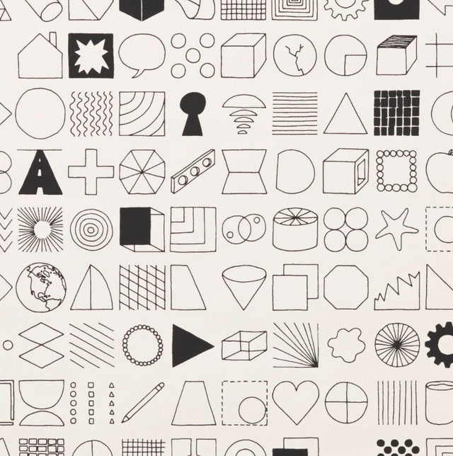 100 Things Wallcovering by Makelike - Black on White
