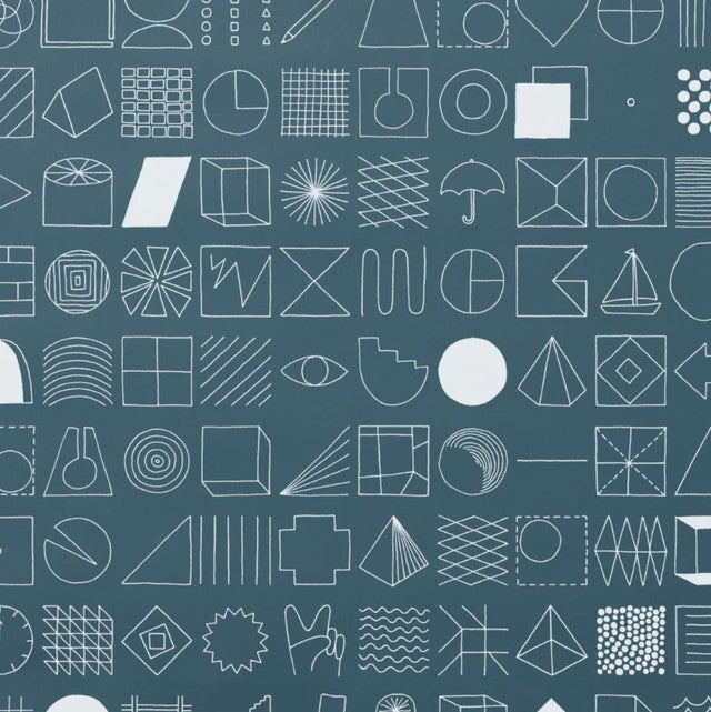 100 Things Wallcovering by Makelike - Blue