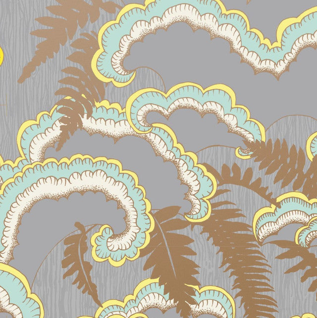 Lush Wallcovering by Makelike - Light Grey