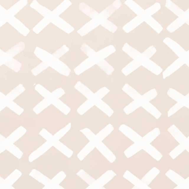 Slash Wallcovering by Makelike - White on Blush