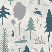 Wilderness Wallcovering by Makelike - Blue