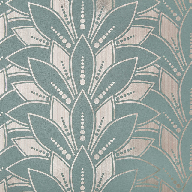 Astoria Foil Wallcovering by Maxwell - Neo Mint