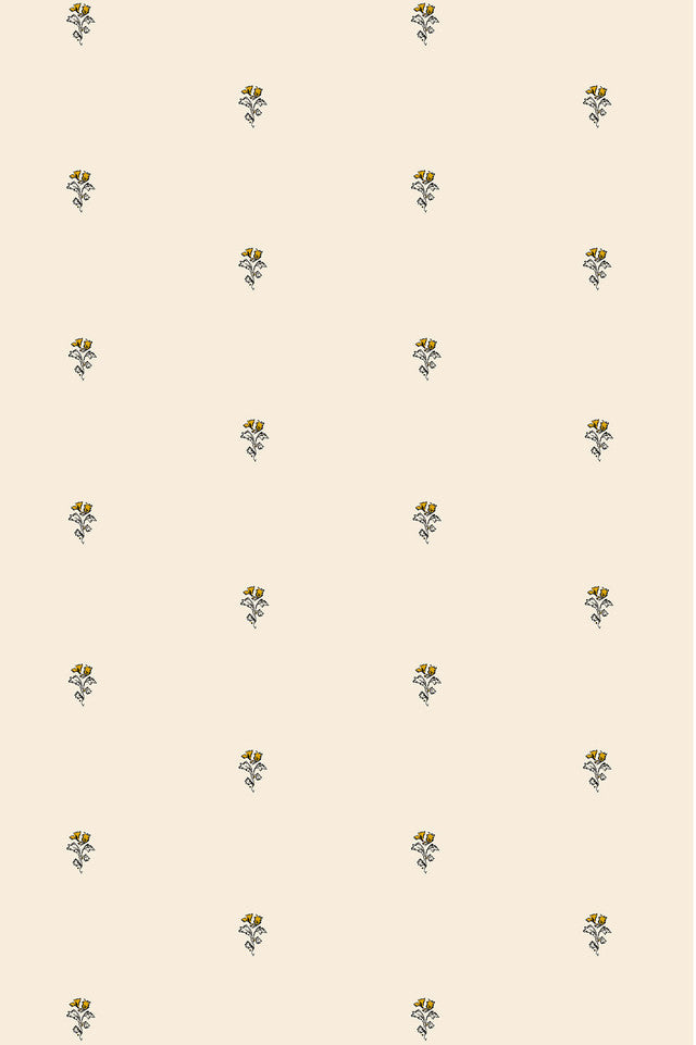 Blossom Bouquet Wallcovering by Papier - Honey Glow
