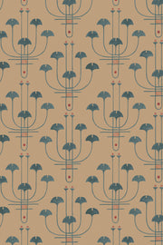 Candelabra Wallcovering by Papier - Summer Sand