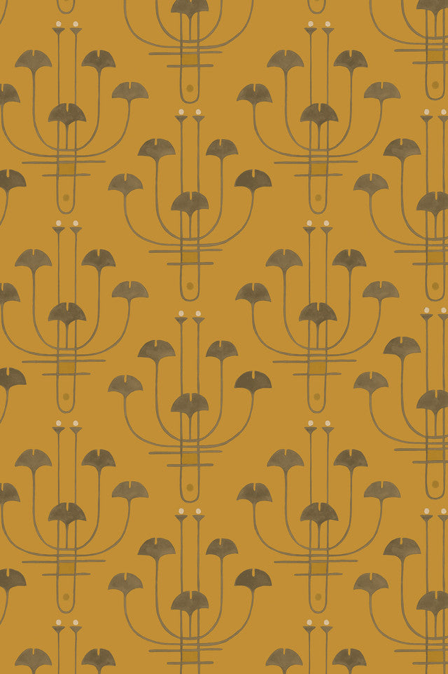 Candelabra Wallcovering by Papier - Mimosa