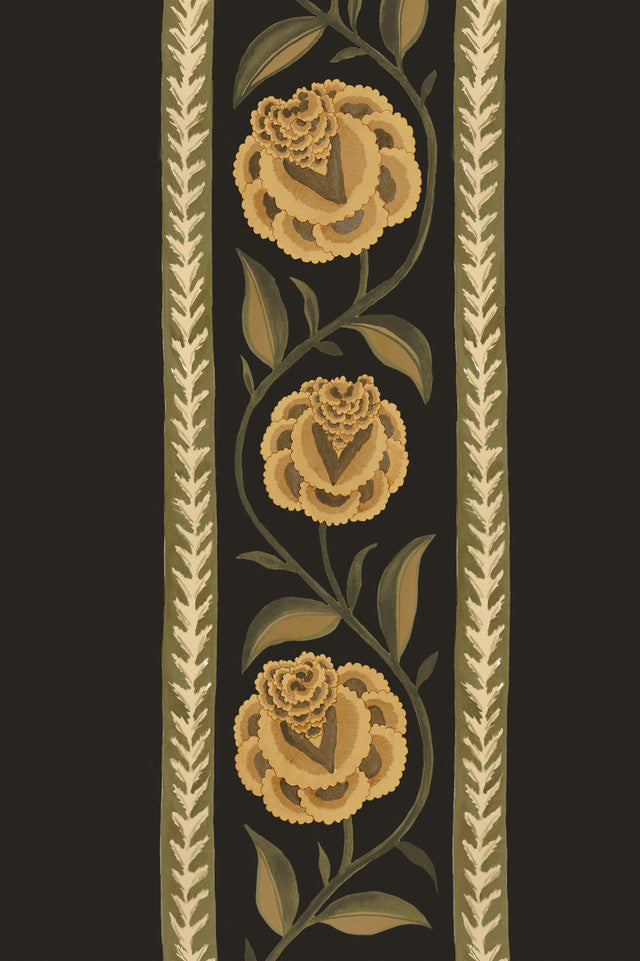 Cherished Blooms Wallcovering by Papier - Golden Spice