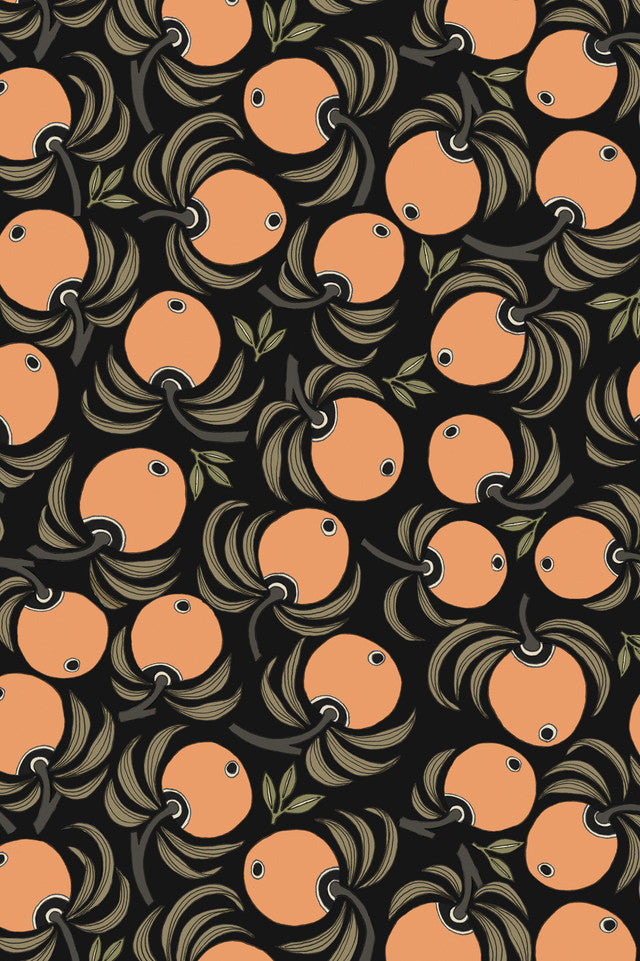 Citrus Lemon Papier Wallcovering by Papier - Flame