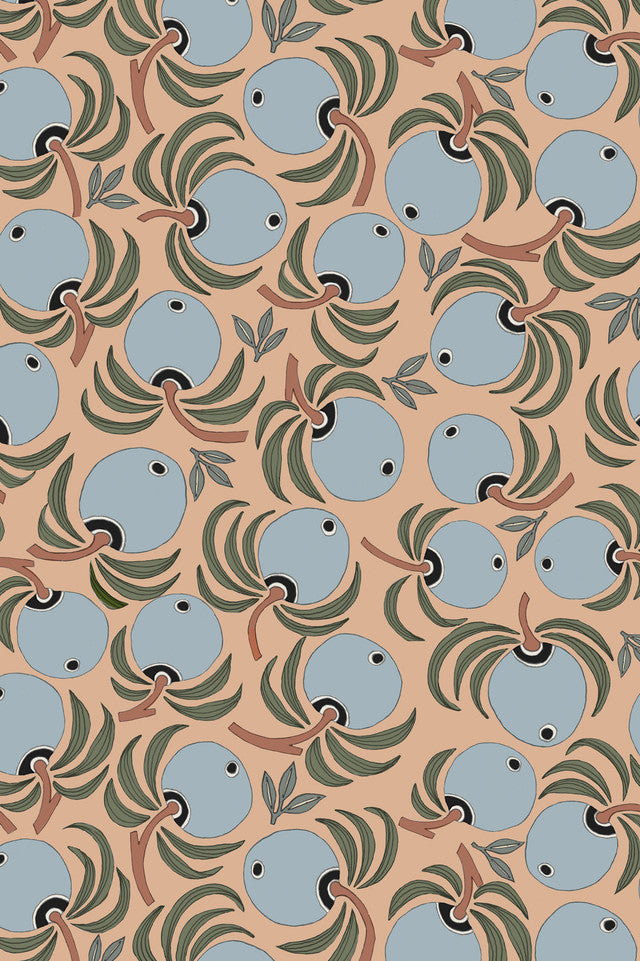 Citrus Lemon Papier Wallcovering by Papier - Summer Song