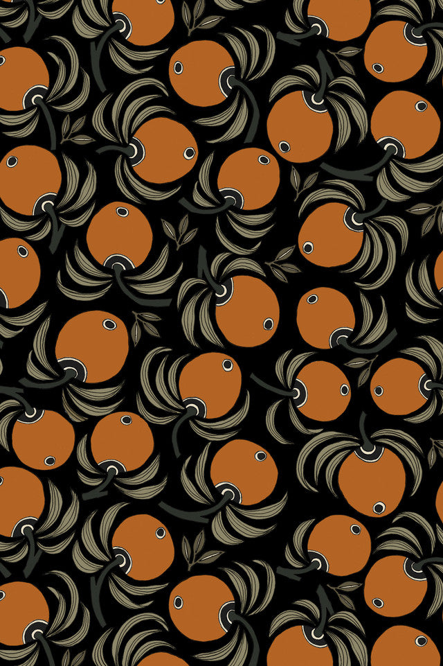 Citrus Lemon Papier Wallcovering by Papier - Amber Glow