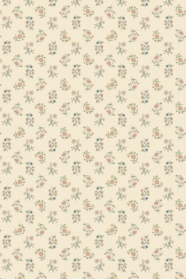Floral Cascade Wallcovering by Papier - Warm Sandstone
