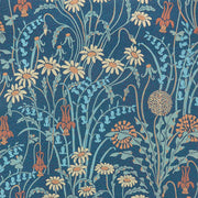 Flower Meadow Wallcovering by Maxwell - Prussian Blue