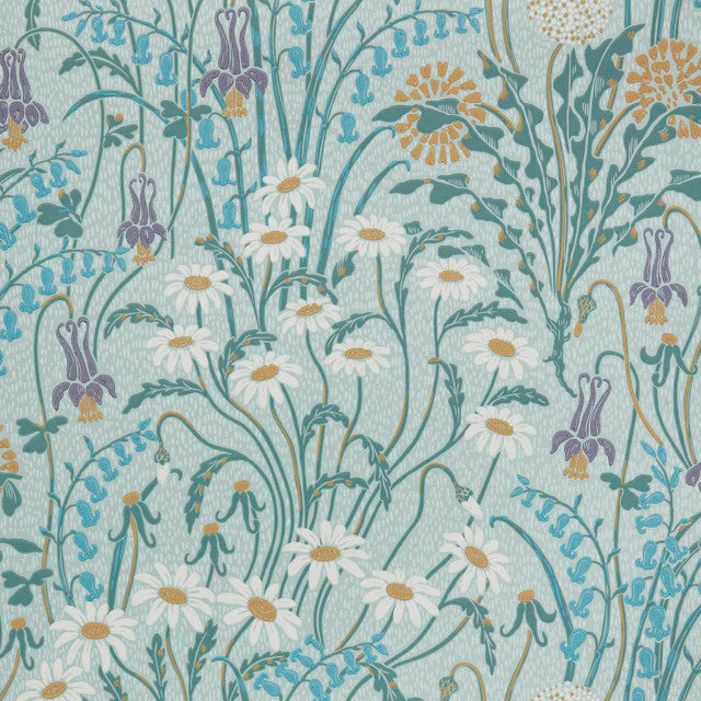 Flower Meadow Wallcovering by Maxwell - Celeste