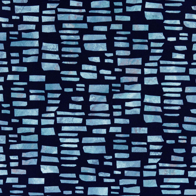 Fusion Flock Wallcovering by Maxwell - Blue Dusk