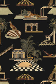 Golden Age Wallcovering by Papier - Black Coffee