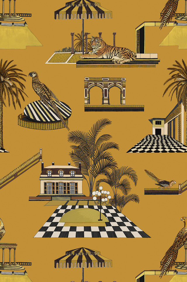 Golden Age Wallcovering by Papier - Day Lilly