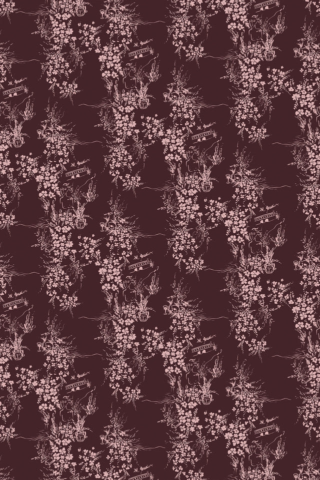 Isadore Wallcovering by Papier - Vintage Pinotage