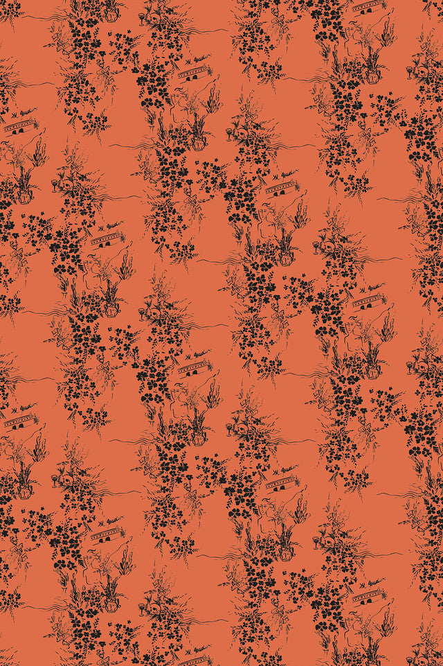 Isadore Wallcovering by Papier - Bonfire