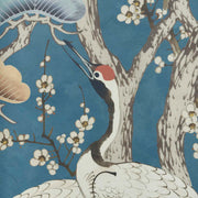 Kyoto Blossom Wallcovering by Maxwell - Prussian Blue