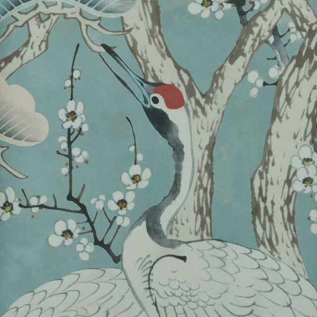 Kyoto Blossom Wallcovering by Maxwell - Mist