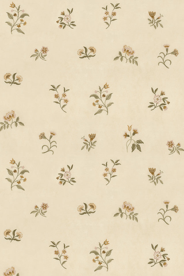 Lovers Bloom Wallcovering by Papier - Aloe Wash