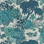 Mandarin Garden Wallcovering by Maxwell - Mist