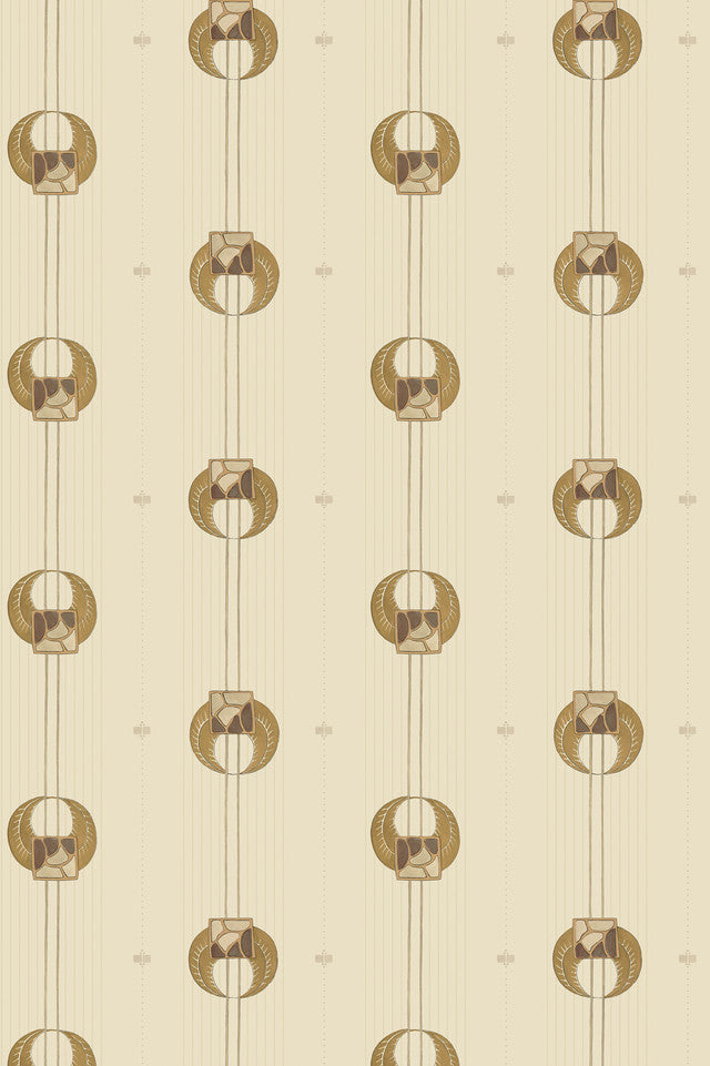 Needle and Thread Wallcovering by Papier - Mocha Mousse
