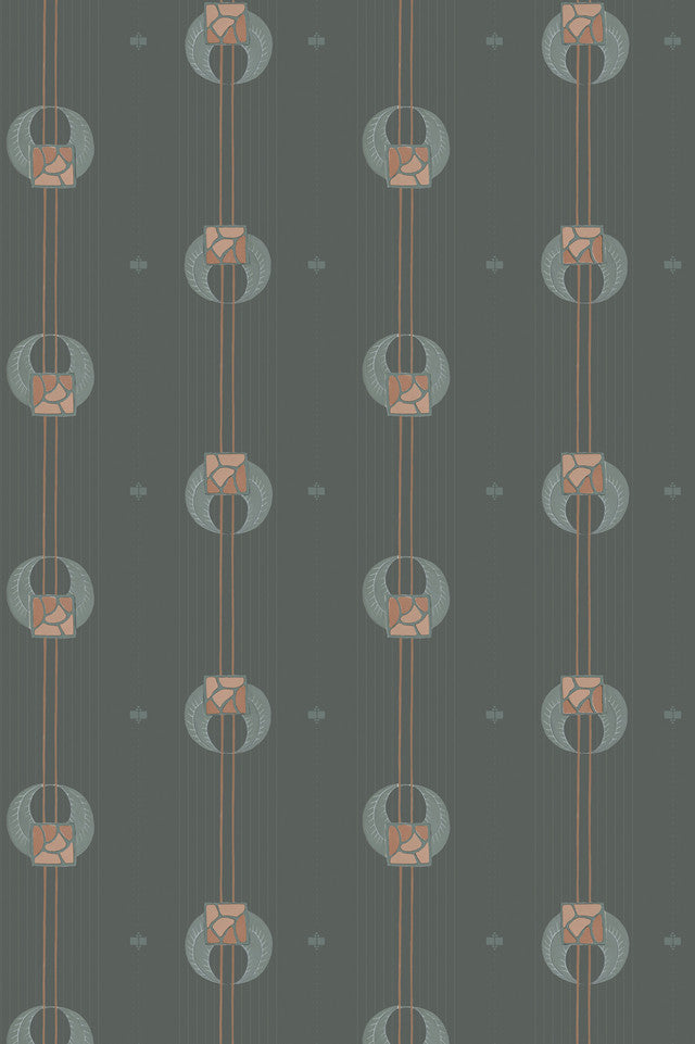 Needle and Thread Wallcovering by Papier - Dusk