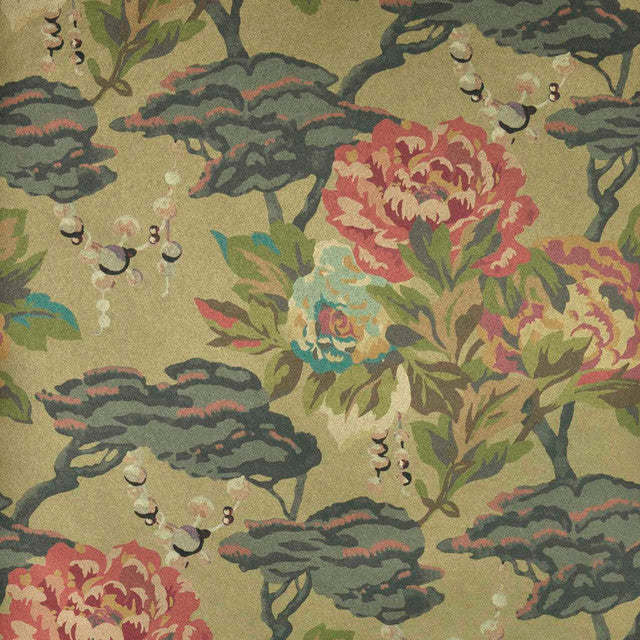 Paeonia Wallcovering by Maxwell - Lacquer