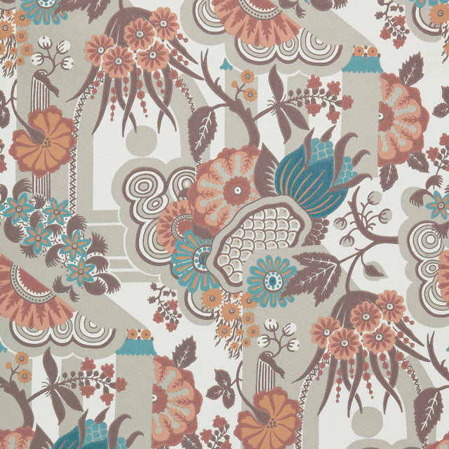 Pineapple Garden Wallcovering by Maxwell - Apricot