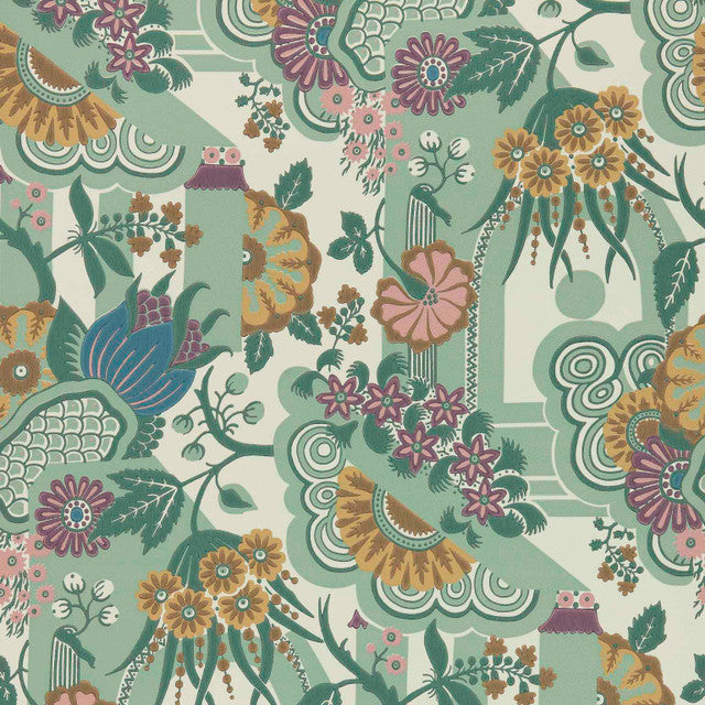Pineapple Garden Wallcovering by Maxwell - Sage