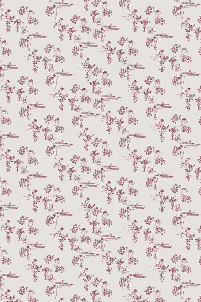 Sisters Wallcovering by Papier - Rose Quartz