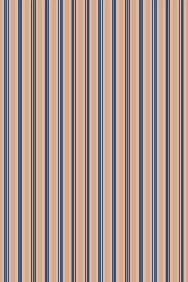 Villa Lemon Papier Wallcovering by Papier - Wisteria Apricot