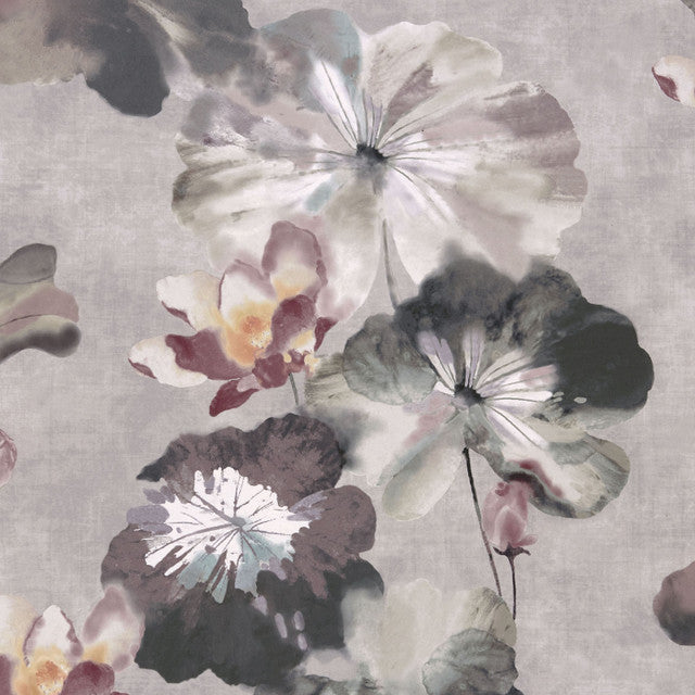 Water Lilies Wallcovering by Maxwell - Chamomile