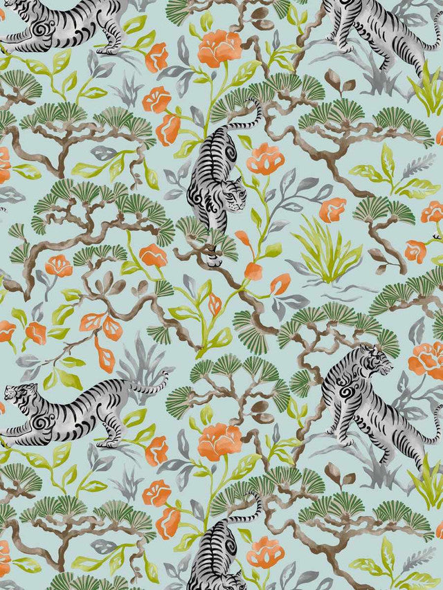 30076W Wallcovering by Trend - Aqua