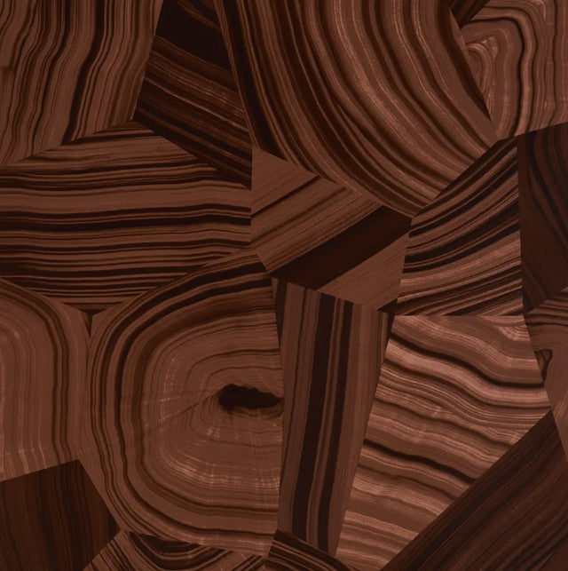 Agate Slice Wallcovering by Schumacher - Tigers Eye