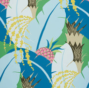 Ananas Wallcovering by Schumacher - Peacock