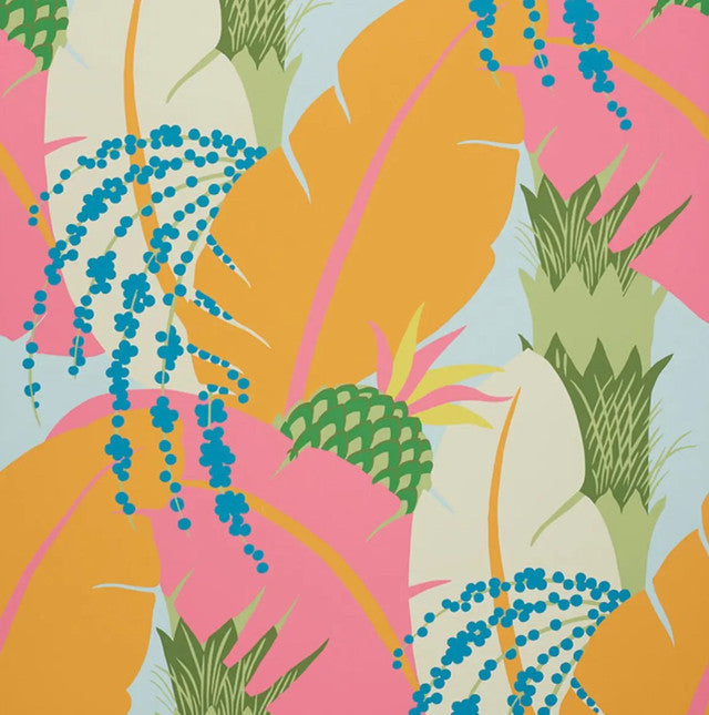 Ananas Wallcovering by Schumacher - Tropical
