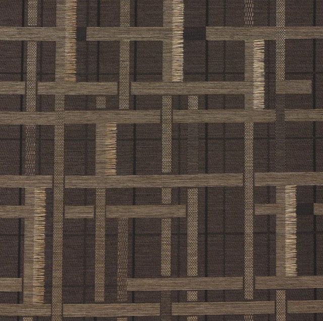 Axel Plaid Wallcovering Wallcovering by Schumacher - Saddle Brown