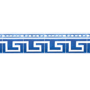 Azulejos Border Wallcovering by Schumacher - Azure