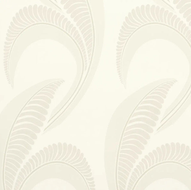 Banana Leaf Wallcovering by Schumacher - Ivory