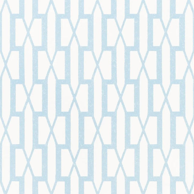 Belvedere Wallcovering by Schumacher - Sky