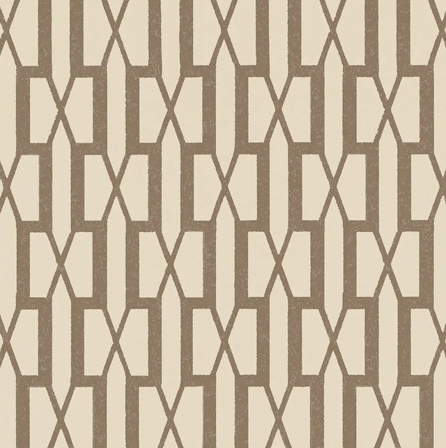 Belvedere Wallcovering by Schumacher - Berber Brown