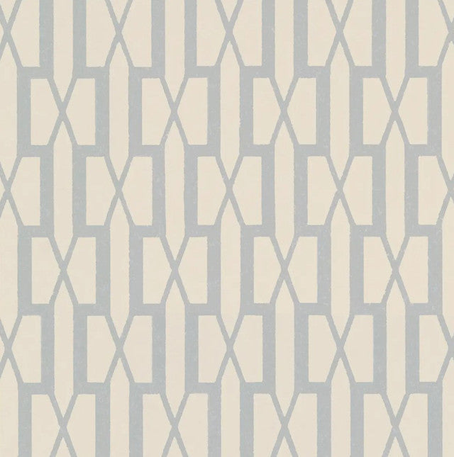 Belvedere Wallcovering by Schumacher - Orpington Blue