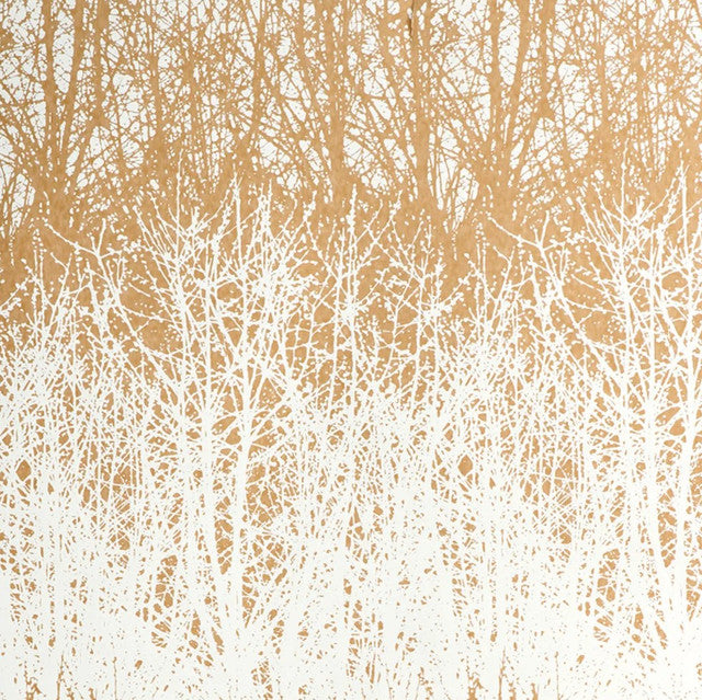 Birches Wallcovering by Schumacher - Tan