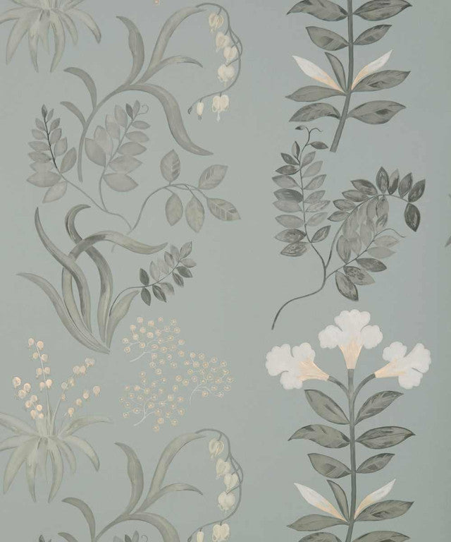 Botanical Stripe- WP Wallcovering by Liberty of London - Pewter