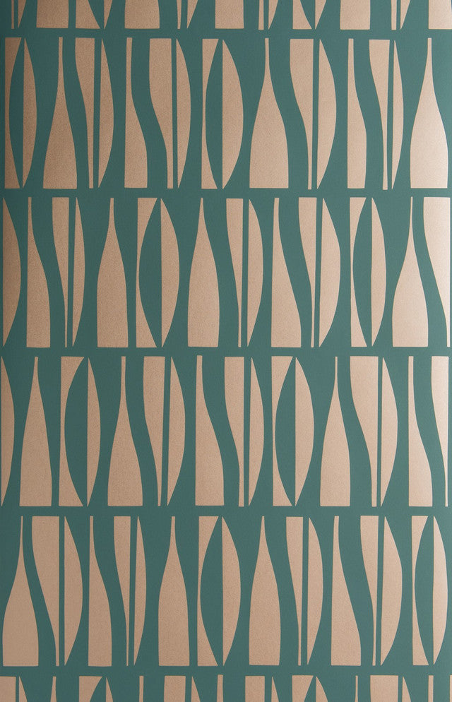 Bottles Wallcovering by MissPrint - Hunter Green