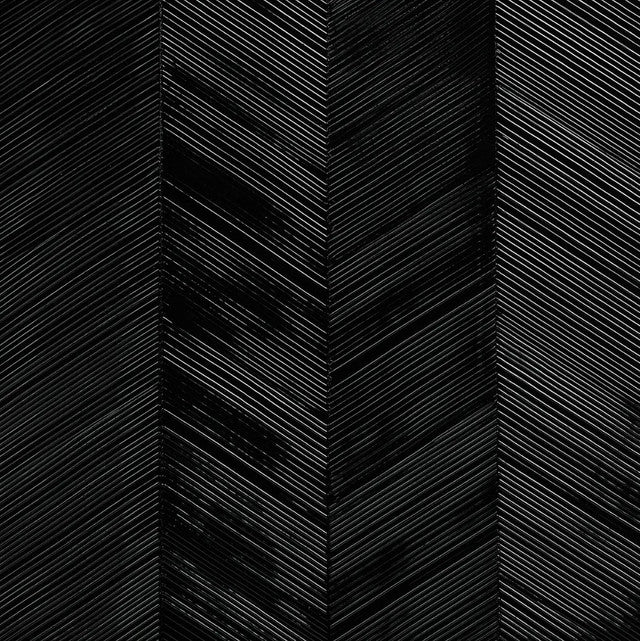 Chevron Texture Wallcovering by Schumacher - Onyx