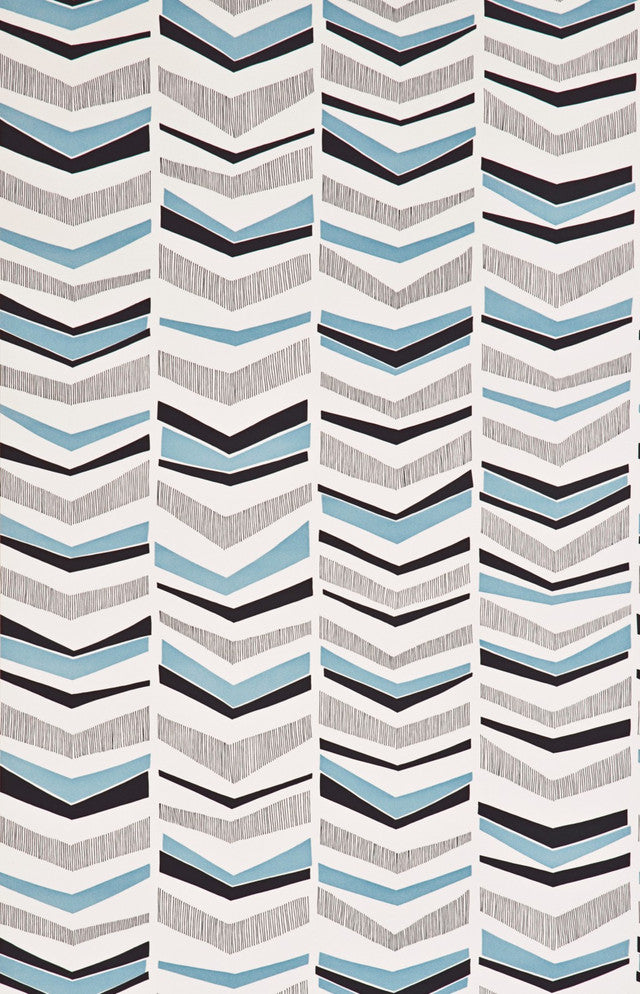 Chevron Wallcovering by MissPrint - Bluebird