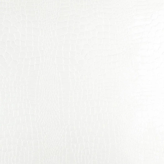 Crocodile Wallcovering by Schumacher - White